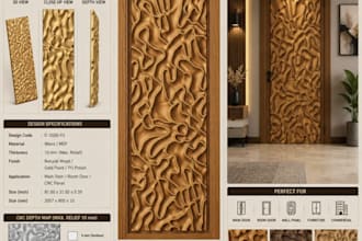 create professional cnc router 3d relief designs for wood carving