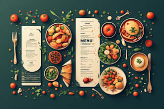 create modern menu restaurant menu digital food menu
