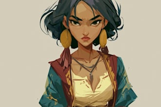 draw fantasy female, dnd illustration