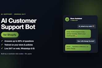 build an ai customer support chatbot for your shopify store
