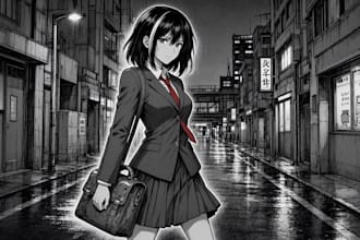 create engaging manga comic pages with backgrounds
