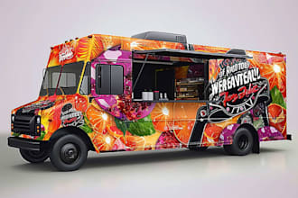 design food truck and food trailer wrap