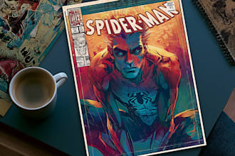 make professional graphic novel cover artwork