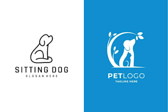 design a dog pet salon, veterinary, and pet shop logo