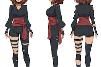 draw sticker sheet in cute anime style of your character