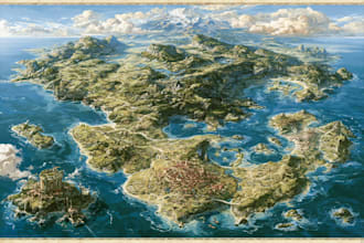 draw a custom fantasy map