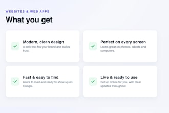 build a modern web app or website for your business