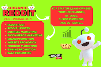 promote your brand website link ai app saas tool with reddit SEO backlink post