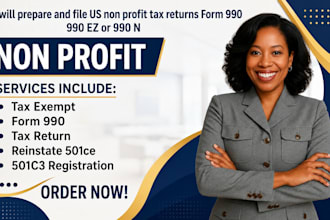 prepare and efile US non profit tax returns form 990ez 990n