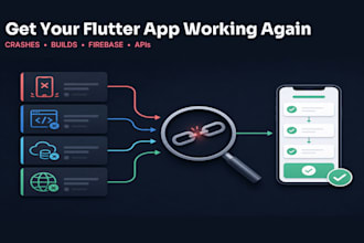 fix flutter app bugs, crashes, and build errors