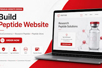 build peptide website research peptide woocommerce website peptide peptide store