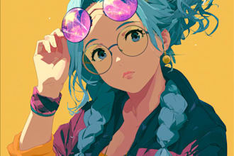do anime character art
