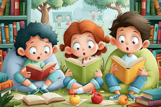 child book illustration, children picture book illustration
