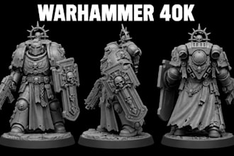 sculpt 3d miniature warhammer 40k tabletop dnd 3d figurine stl for 3d printing