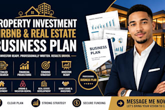 write a property investment airbnb real estate business plan