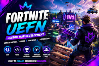 create custom fortnite uefn map with verse scripting tycoon zone war custom game
