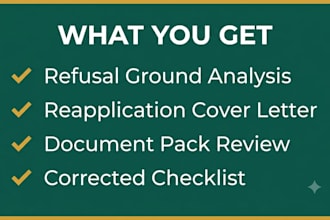 review your visa refusal and write your reapplication letter