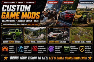 build beamng mods, assetto corsa mods, beamng tracks, custom maps for fs25 ets2