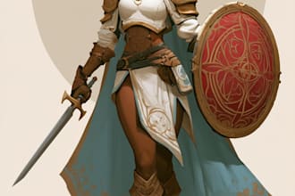 fantasy dnd character illustration