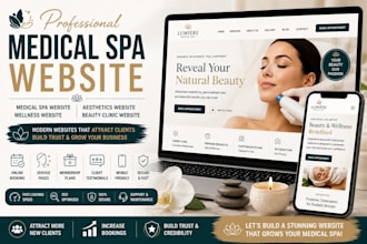 medical spa website, med spa website, aesthetic clinic website, wellness spa