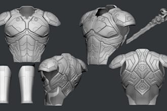 create 3d wearable cosplay creation cosplay helmet anime mask armor for printing