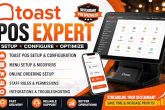 setup your toast pos and configure your restaurant menu