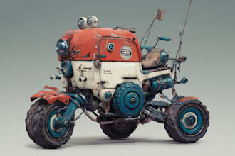 design a concept car or any vehicle for your game