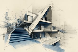 draw detailed illustrations in ink style