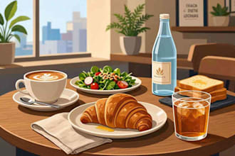 do food and drink illustration