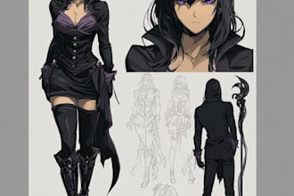 create expressive anime character art digital illustration