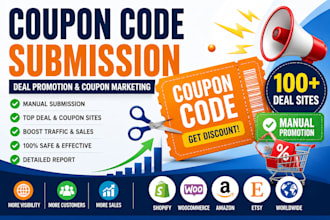 do coupon code submission, deal promotion and coupon marketing manually