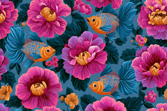 create a digital watercolor style pattern
