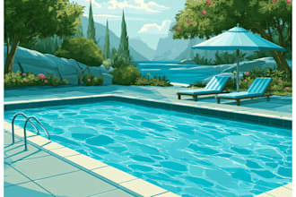 draw swimming pool site plan, 3d pool design, permit set