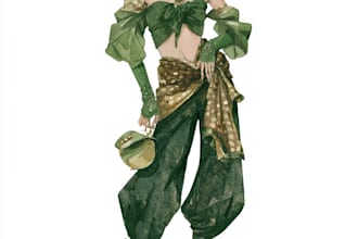 design a fashion illustration or sketch