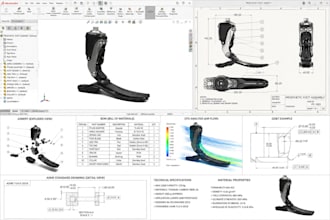 design biomechanical engineering for bom cfd 3d printing gd,t asme in solidworks