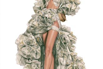 draw a fashion illustration or sketch