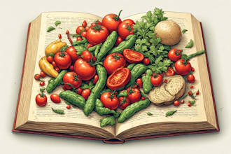 design a unique and custom cookbook cover