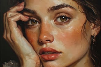 illustrate a beautiful oil painting masterpiece