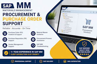 provide sap mm procurement and purchase order support