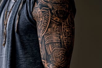 draw minimalist fine line tattoo designs for you