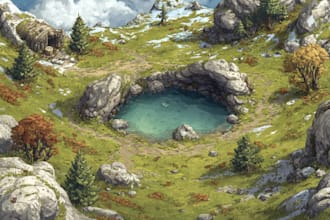 design stunning fantasy landscape