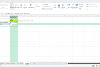 create excel spreadsheets, dashboards, and trackers