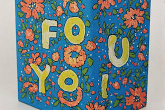 create a handpainted book cover for you