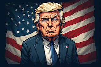 draw a political themed cartoon for you