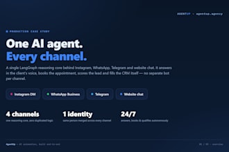 build a multichannel ai agent for whatsapp instagram and telegram