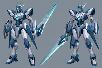 making anime, mecha, gundam, and robot ,fan art illustration