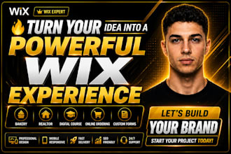 do wix bakery website,realtor ,digital course landing page ,online ordering,form