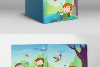 design children book illustration and children book cover