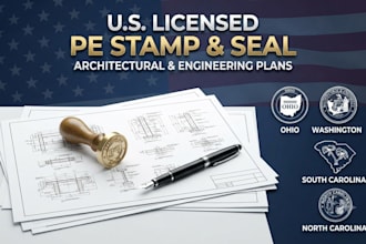draw review sign and seal architectural and engineering plans for ohio, wa sc nc