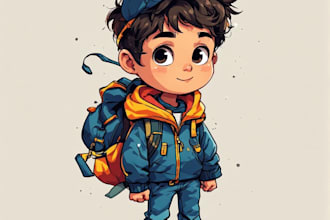 design unique kids book illustrations